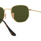 Hexagonal Flat Lenses RB3548N gold grey