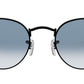 Round Metal RB3447 black blue gradient
