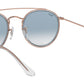 Round Double Bridge RB3647N transparent bronze copper