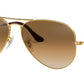 Aviator Gradient RB3025 001/51 Gold Brown