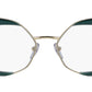ME2628 315 shiny gold and transparent green