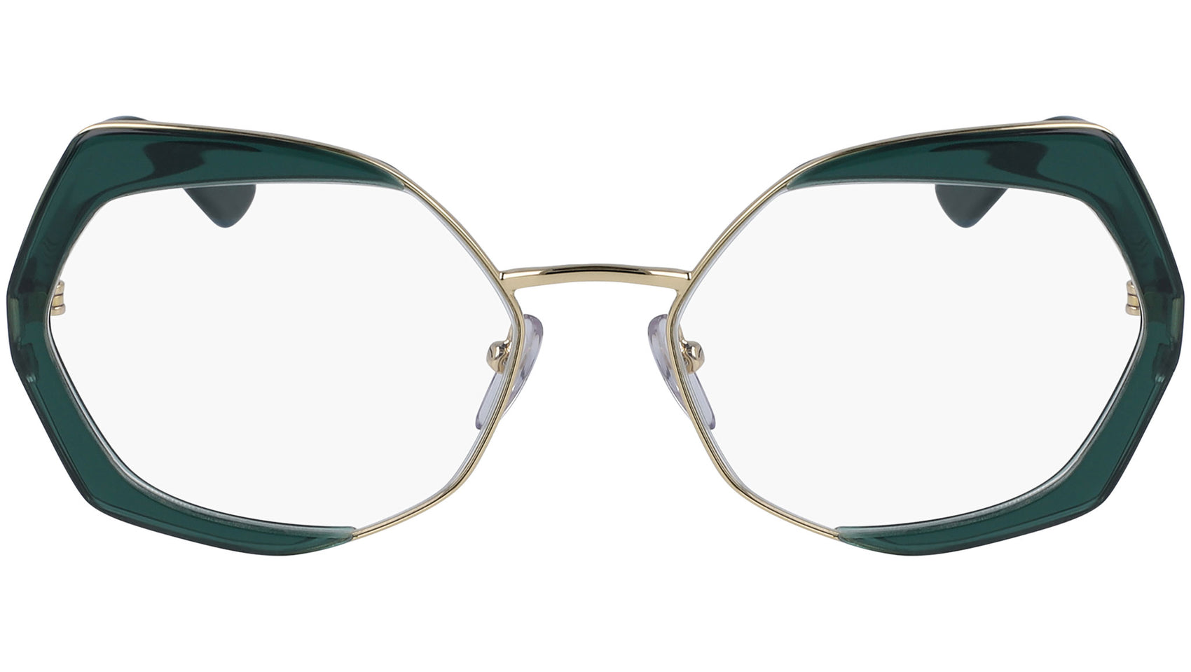 ME2628 315 shiny gold and transparent green