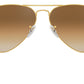 Aviator Gradient RB3025 001/51 Gold Brown