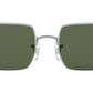 Rectangle RB1969 silver green classic