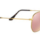 Hexagonal Flat Lenses RB3548N gold copper flash