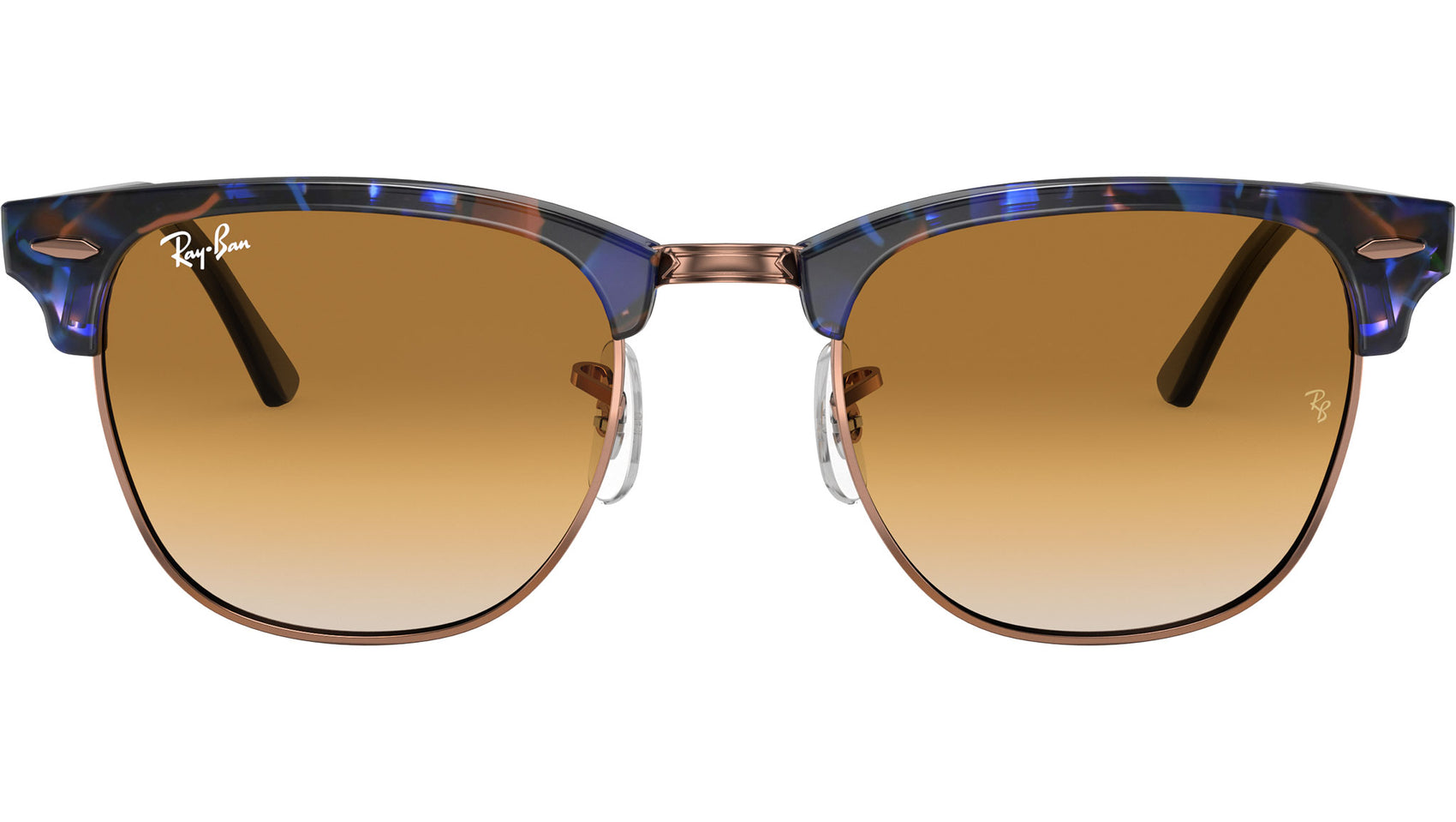 Clubmaster RB3016 125651 spotted brown/blue