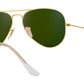 Aviator Flash Lenses RB3025 112/4L Matte Gold Blue