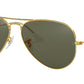 Aviator Classic RB3025 001/58 Gold Green