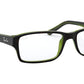 RB5169 top havana on green transparent