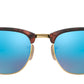 Clubmaster Flash Lenses RB3016 sand havana and gold