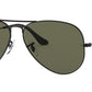 Aviator Classic RB3025 W3361 Matte Black Green