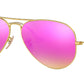 Aviator Flash Lenses RB3025 112/4T Gold Cyclamen Flash