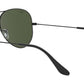 Aviator Large Metal II RB3026 L2821 Black Green