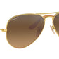 Aviator Gradient RB3025 112/M2 Gold Brown