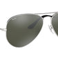 Aviator Mirror RB3025 W3277 Silver
