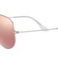 Aviator Flash Lenses RB3025 019/Z2 Matte Silver Copper