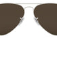 Aviator Mirror RB3025 019/W3 Matte Silver Grey