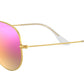 Aviator Flash Lenses RB3025 112/4T Gold Cyclamen Flash