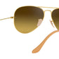 Aviator Gradient RB3025 112/85 Gold Brown