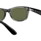 New Wayfarer Color Mix RB2132 black on transparent
