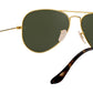 Aviator Havana Collection RB3025 181 Gold Green