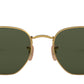 Hexagonal Flat Lenses RB3548N polished gold
