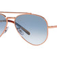 New Aviator RB3625 92023F Rose Gold