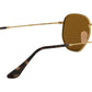 Hexagonal Flat Lenses RB3548N gold brown
