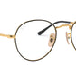 Round Metal Optics II RB3582V gold on top black