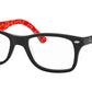 RB5228 top black on texture red