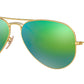 Aviator Flash Lenses RB3025 112/19 Matte Gold Green
