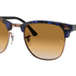 Clubmaster RB3016 125651 spotted brown/blue