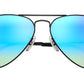 Aviator Flash Lenses Gradient RB3025 002/40 Black Blue Flash