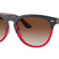 Iris RB4471 663113 grey on transparent red