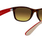 New Wayfarer Bicolor RB2132 tortoise gradient