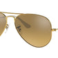 Aviator Gradient RB3025 001/3K Gold Brown