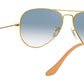 Aviator Gradient RB3025 001/3F Gold Blue