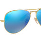 Aviator Flash Lenses RB3025 112/17 Matte Gold Blue
