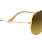 Aviator Gradient RB3025 112/85 Gold Brown
