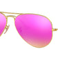Aviator Flash Lenses RB3025 112/1Q Matte Gold Violet