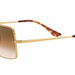 Rectangle RB1969 gold light brown