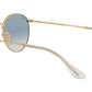 Round Flat Lenses RB3447N gold azure