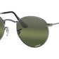 Round Metal RB3447 004/G4 Gunmetal
