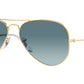 Aviator Gradient RB3025 001/3M Gold Blue