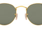 Round Metal RB3447 gold green classic