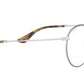 Round Metal Optics RB3447V silver on top blue