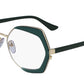 ME2628 315 shiny gold and transparent green