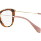 MU 02QV VX81O1 havana / top transparent brown