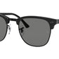 Clubmaster RB3016 1305B1 wrinkled black on black